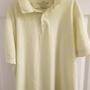 Men's Polo Golf Shirt Faded Glory Yellow Size L